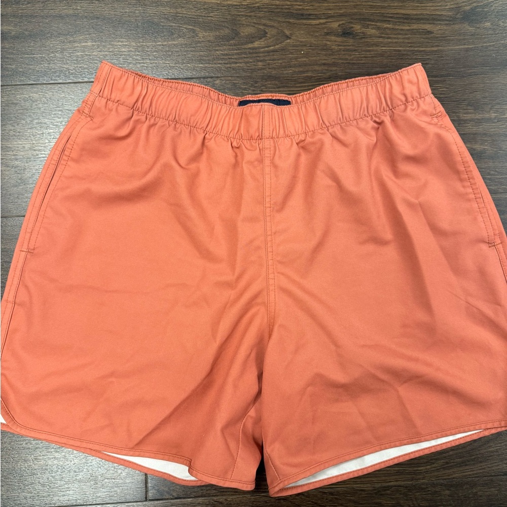 Abercrombie Rust Linen-Look Hybrid Shorts | Size‎ M